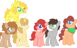 Size: 2145x1335 | Tagged: safe, artist:php115, derpibooru exclusive, oc, oc only, oc:casey tucker, oc:drew marsh, oc:grace stevens, oc:kayla cartman, oc:rose turner, oc:scout mccormick, earth pony, pegasus, pony, unicorn, bandana, base used, blank flank, female, freckles, heterochromia, magical gay spawn, magical lesbian spawn, male, mare, ms paint, non-mlp oc, oc six, offspring, offspring from another series, parent:bebe stevens, parent:butters stotch, parent:clyde donovan, parent:craig tucker, parent:eric cartman, parent:heidi turner, parent:kenny mccormick, parent:kyle broflovski, parent:red, parent:stan marsh, parent:tweek tweak, parent:wendy testaburger, parents:bendy, parents:bunny, parents:creek, parents:heired, parents:kyman, parents:styde, ponified, ponified oc, south park, stallion