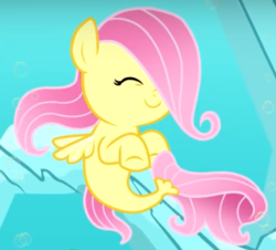 Size: 714x645 | Tagged: safe, artist:magpie-pony, fluttershy, pegasus, pony, seapony (g4), g4, my little pony: the movie, baby seapony (g4), babyshy, bubble, cute, dorsal fin, female, fin, fin wings, fins, fish tail, flowing mane, flowing tail, seaponified, seapony fluttershy, shyabetes, solo, species swap, swimming, tail, underwater, water, wings, youtube link