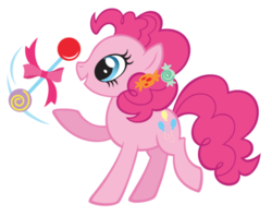 Size: 1240x982 | Tagged: safe, pinkie pie, g4, official, bowtie, candy, candy in hair, cute, diapinkes, female, food, lollipop, solo, stock vector