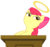 Size: 6480x6094 | Tagged: safe, artist:greenmachine987, apple bloom, earth pony, pony, bloom & gloom, g4, my little pony: friendship is magic, absurd resolution, female, filly, halo, simple background, solo, transparent background, vector