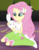 Size: 450x580 | Tagged: safe, screencap, angel bunny, fluttershy, rabbit, equestria girls, g4, my little pony equestria girls: rainbow rocks, shake your tail, angelbetes, boots, clothes, cropped, cute, duo, eyes closed, female, lidded eyes, shoes, skirt, tank top