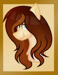 Size: 344x443 | Tagged: safe, artist:theapplebeauty, oc, oc only, oc:solange, pony, bust, female, mare, portrait, solo