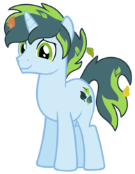 Size: 1405x1814 | Tagged: safe, artist:monkfishyadopts, oc, oc only, oc:thatsa releaf, pony, unicorn, g4, base used, leaf, leaves, male, simple background, solo, stallion, transparent background