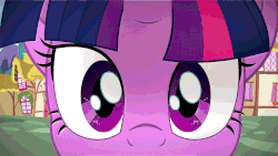 Size: 1280x720 | Tagged: safe, artist:viperbrony454, twilight sparkle, g4, animated, black sclera, close-up, corrupted, female, heterochromia, movie accurate, solo, wip