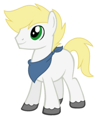 Size: 800x992 | Tagged: safe, artist:cutiesparkle, oc, oc only, oc:ginger gold, earth pony, pony, male, offspring, parent:applejack, parent:silver shill, parents:appleshill, simple background, solo, stallion, transparent background