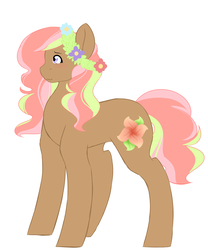 Size: 2000x2400 | Tagged: safe, artist:mah521, oc, oc only, oc:rose blossom, earth pony, pony, female, high res, mare, offspring, parent:tree hugger, simple background, solo, white background