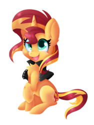 Size: 1200x1600 | Tagged: safe, artist:blazemizu, sunset shimmer, pony, unicorn, g4, clothes, cute, female, jacket, mare, open mouth, shimmerbetes, simple background, solo, transparent background