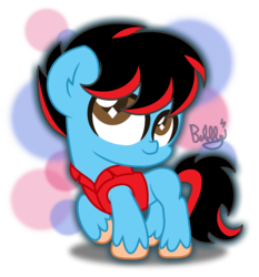 Size: 2433x2609 | Tagged: safe, artist:bubbly-storm, oc, oc only, earth pony, pony, chibi, high res, male, simple background, smiling, solo, stallion, transparent background, unshorn fetlocks