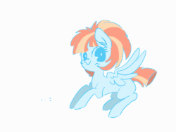 Size: 560x420 | Tagged: safe, artist:pinkablue, windy whistles, pegasus, pony, g4, animated, female, frame by frame, gif, mare, missing cutie mark, missing freckles, puking rainbows, rainbow, simple background, solo, sparkles, vomit, vomiting, white background
