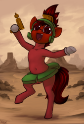 Size: 1332x1960 | Tagged: safe, artist:marsminer, oc, oc only, oc:mars miner, earth pony, pony, bipedal, clothes, cosplay, costume, marvin the martian, solo