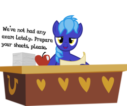 Size: 7971x6664 | Tagged: safe, artist:deyrasd, oc, oc only, oc:dayandey, earth pony, pony, absurd resolution, male, simple background, solo, stallion, table, transparent background, vector