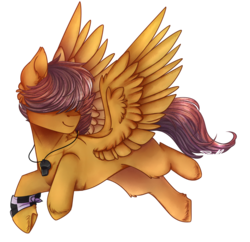 Size: 1215x1176 | Tagged: safe, artist:cloud-drawings, oc, oc only, oc:speed fire, pegasus, pony, art trade, male, simple background, smiling, solo, stallion, transparent background