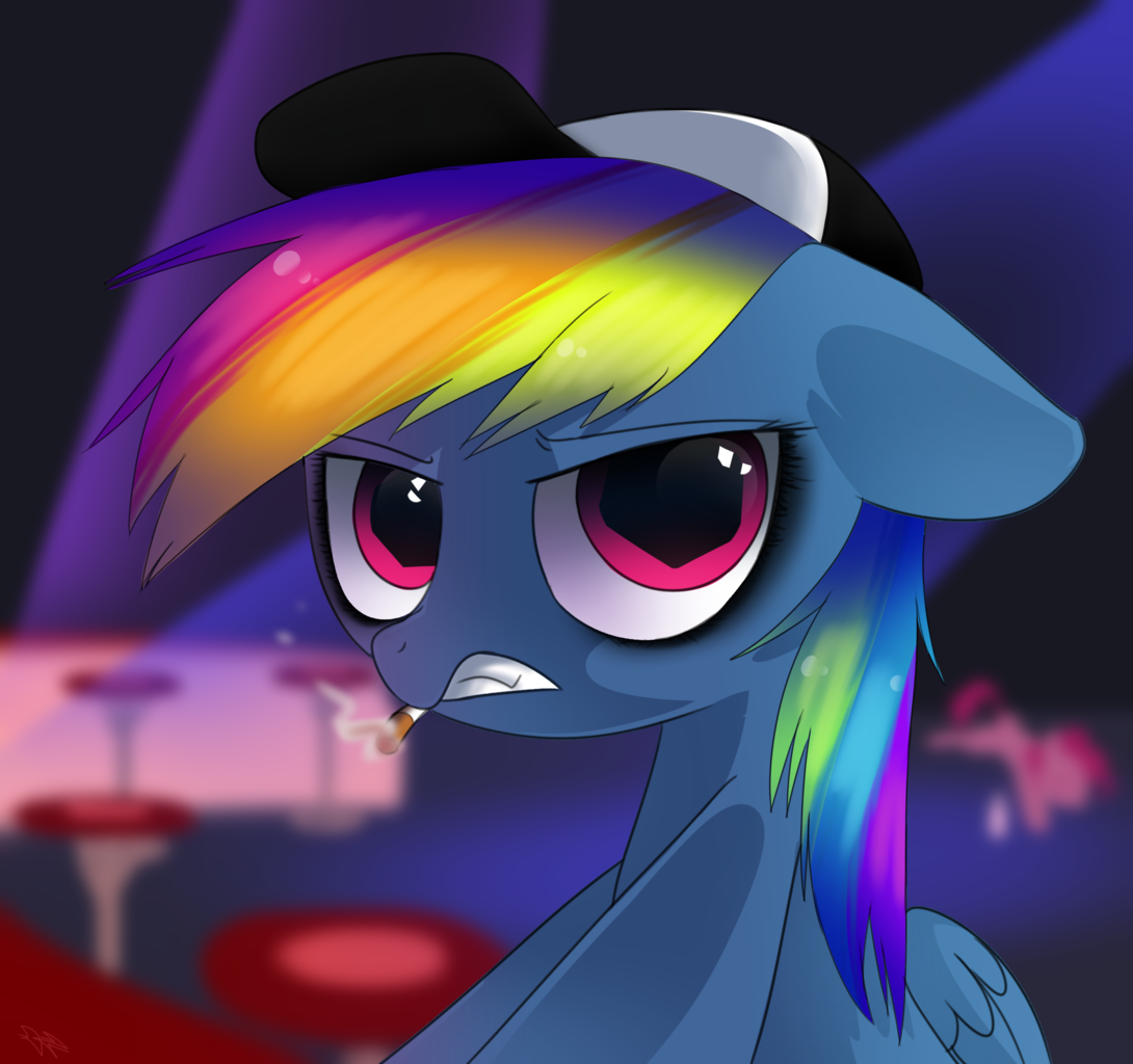 evil rainbow dash