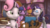 Size: 3840x2160 | Tagged: safe, artist:goatcanon, button mash, rarity, scootaloo, sweetie belle, twilight sparkle, alicorn, pony, unicorn, g4, 3d, carousel boutique, cheese, colt, commission, cooking, eyes closed, female, filly, foal, food, grin, high res, lying down, male, mare, on back, playing dead, smiling, source filmmaker, tongue out, twilight sparkle (alicorn)