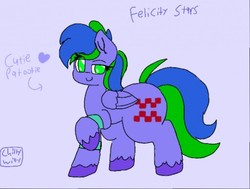 Size: 512x387 | Tagged: safe, artist:chillywilly, oc, oc only, oc:felicity stars, pegasus, pony, bands
