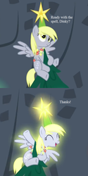 Size: 500x1000 | Tagged: safe, edit, edited screencap, editor:korora, screencap, derpy hooves, a hearth's warming tail, g4, cropped, cute, derpabetes, derpy star, equestria's best daughter, equestria's best mother, hearth's warming tree, implied dinky, twilight's castle