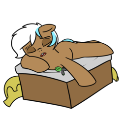 Size: 1327x1263 | Tagged: safe, artist:neuro, oc, oc only, oc:frosty hooves, female, guardsmare, mare, royal guard, simple background, sleeping, solo, transparent background