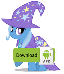 Size: 264x307 | Tagged: safe, trixie, g4, android apk, simple background, white background