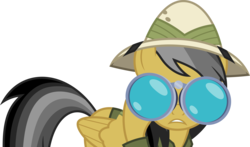 Size: 5094x3000 | Tagged: safe, artist:dashiesparkle, daring do, pegasus, pony, daring done?, g4, .svg available, binoculars, female, hat, high res, looking at you, mare, simple background, solo, transparent background, vector