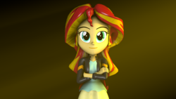 Size: 1920x1080 | Tagged: safe, artist:fivefreddy, sunset shimmer, equestria girls, g4, 3d, female, looking at you, solo, source filmmaker