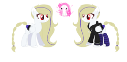 Size: 1100x542 | Tagged: safe, artist:nikkitatheanimefan, oc, oc only, oc:crystal claw, pegasus, pony, base used, braid, clothes, colored wings, female, mare, multicolored wings, reference sheet, socks, solo