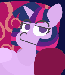 Size: 444x514 | Tagged: safe, artist:threetwotwo32232, twilight sparkle, g4, animated, astral projection, chair, female, male, simpsons did it, solo, soul, soul leaving body, the simpsons