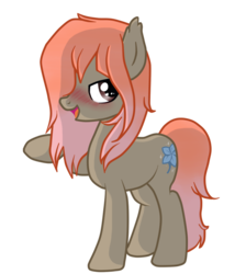 Size: 800x891 | Tagged: safe, artist:noioo, oc, oc only, pony, blushing, echo flower, solo, undertale