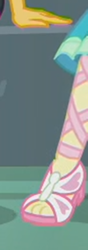 Size: 497x1410 | Tagged: safe, screencap, fluttershy, equestria girls, g4, my little pony equestria girls: better together, overpowered (equestria girls), cropped, feet, legs, pictures of legs, sandals
