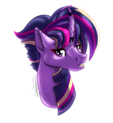 Size: 1101x1200 | Tagged: safe, artist:rimmi1357, twilight sparkle, g4, alternate hairstyle, curved horn, halloween, holiday, horn, punk, punklight sparkle, rainbow ponies, simple background, transparent background