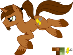 Size: 2147x1621 | Tagged: safe, artist:coppercore, oc, oc only, oc:coppercore, .svg available, facial hair, galloping, goatee, male, ponytail, reference sheet, simple background, solo, stallion, svg, transparent background, unshorn fetlocks, vector