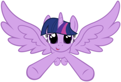 Size: 967x658 | Tagged: safe, artist:coppercore, twilight sparkle, alicorn, pony, g4, .svg available, adorkable, cute, dork, female, flying, glomp, it's coming right at us, looking at you, mare, simple background, solo, svg, transparent background, twilight sparkle (alicorn), vector