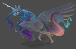 Size: 5100x3300 | Tagged: safe, artist:runeaxdoodles, princess celestia, alicorn, horse, pony, g4, absurd resolution, female, mare, solo