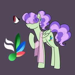 Size: 1250x1250 | Tagged: safe, artist:crayoncreates, oc, oc only, oc:humming bird, pony, female, magical lesbian spawn, male to female, mare, offspring, parent:fluttershy, parent:sapphire shores, parents:sapphireshy, solo, trans female, transgender