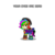 Size: 400x400 | Tagged: safe, oc, oc only, oc:eye pain, oc:your eyes are dead, pony, pony town, do not steal, mary sue, rainbow hair, simple background, solo, transparent background