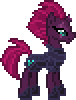 Size: 76x100 | Tagged: safe, artist:botchan-mlp, tempest shadow, pony, unicorn, g4, my little pony: the movie, animated, broken horn, concave belly, cute, desktop ponies, female, horn, horseshoes, mare, pixel art, simple background, slender, solo, sprite, tempestbetes, thin, transparent background