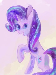 Size: 920x1223 | Tagged: safe, artist:laurasrxfgcc, starlight glimmer, pony, unicorn, g4, female, looking at you, smiling, solo