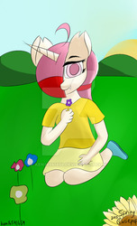 Size: 400x660 | Tagged: safe, artist:cutiepoppony, anthro, solo