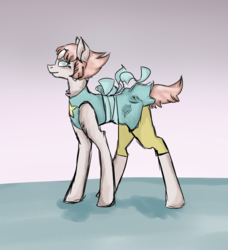 Size: 2368x2592 | Tagged: safe, artist:meanaa, earth pony, gem (race), gem pony, pony, female, gem, high res, mare, pearl, pearl (steven universe), ponified, solo, steven universe