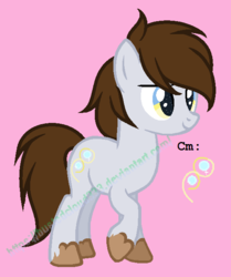 Size: 536x640 | Tagged: safe, artist:bustedcloud333, oc, oc only, oc:charlie whooves, pony, offspring, parent:derpy hooves, parent:doctor whooves, parents:doctorderpy, solo