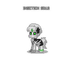Size: 400x400 | Tagged: safe, pony, robot, pony town, glowing eyes, hooks, insetick sd/12, ponified, timesplitters