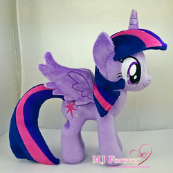 Size: 1134x1134 | Tagged: safe, artist:moggymawee, twilight sparkle, alicorn, pony, g4, irl, photo, plushie, solo, twilight sparkle (alicorn)