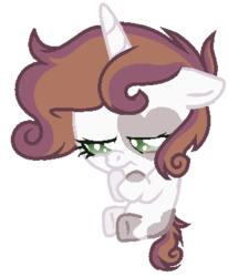 Size: 315x383 | Tagged: safe, artist:theapplebeauty, oc, oc only, pony, unicorn, baby, baby pony, base used, female, filly, offspring, parent:pipsqueak, parent:sweetie belle, parents:sweetiesqueak, solo