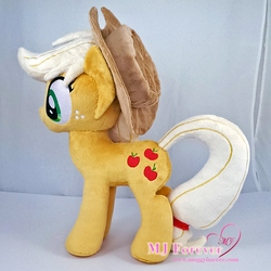 Size: 1134x1134 | Tagged: safe, artist:moggymawee, applejack, g4, irl, photo, plushie, solo