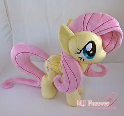 Size: 1205x1134 | Tagged: safe, artist:moggymawee, fluttershy, g4, irl, photo, plushie, solo