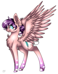 Size: 3915x5000 | Tagged: safe, artist:cat-chai, oc, oc only, oc:cloudy doodles, pegasus, pony, absurd resolution, female, mare, simple background, solo, transparent background