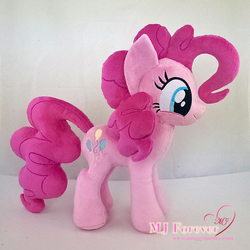 Size: 1134x1134 | Tagged: safe, artist:moggymawee, pinkie pie, g4, irl, photo, plushie, solo