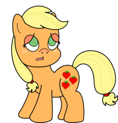 Size: 5500x5700 | Tagged: safe, artist:planetplush, applejack, earth pony, pony, g4, absurd resolution, cold, female, mare, sick, solo