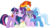 Size: 5394x3001 | Tagged: safe, artist:cloudy glow, maud pie, starlight glimmer, sunburst, trixie, twilight sparkle, alicorn, earth pony, pony, unicorn, g4, my little pony: friendship is magic, uncommon bond, .ai available, female, glimmer group, group hug, hug, male, mare, simple background, smiling, stallion, sunburst gets all the mares, transparent background, twilight sparkle (alicorn), vector