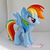 Size: 1134x1134 | Tagged: safe, artist:moggymawee, rainbow dash, g4, irl, photo, plushie, solo