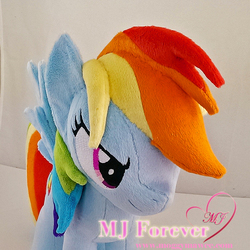 Size: 709x709 | Tagged: safe, artist:moggymawee, rainbow dash, g4, irl, photo, plushie, solo